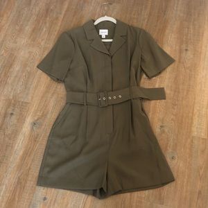 Nine West Olive Green Romper